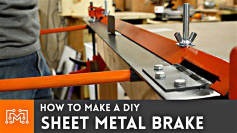 how to make a diy sheet metal brake|homemade metal brake bender.